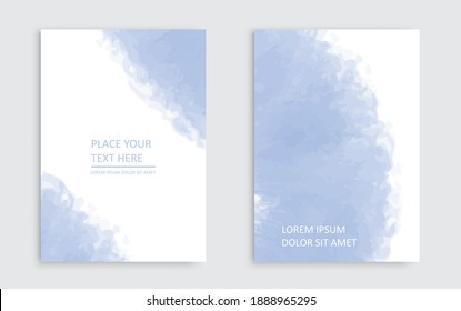 Abstract Watercolor Backgrounds For Brochure Or Flyer Design.