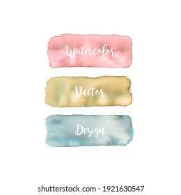 Abstract Watercolor backgrounds for design.