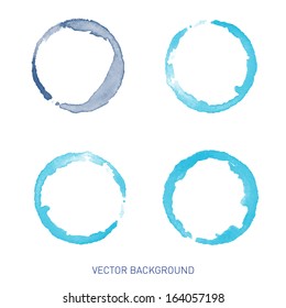 Abstract watercolor background,vector illustration for round stains. 