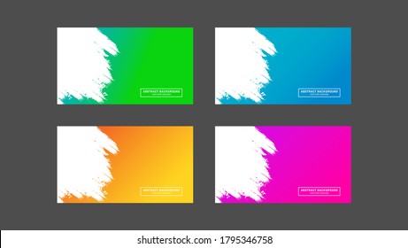 Abstract watercolor banner background vector. Creative illustration for poster, web, landing, page, cover, ad, greeting, card, promotion. Eps10