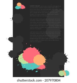 abstract watercolor banners vector