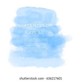 Abstract watercolor banner.Vector watercolor background.