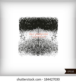 Abstract watercolor black and white  background