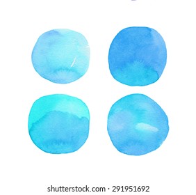 abstract watercolor blobs
