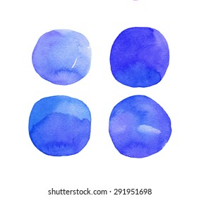 abstract watercolor blobs