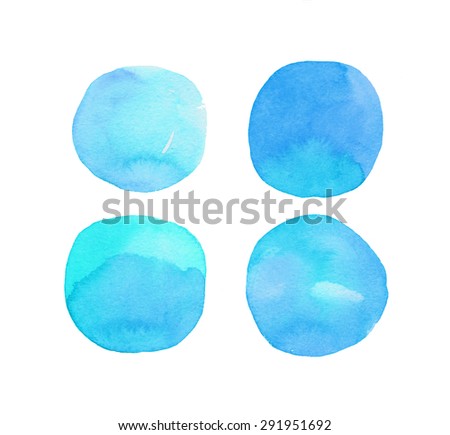 Abstract Watercolor Blobs Stock Vector (Royalty Free) 291951692