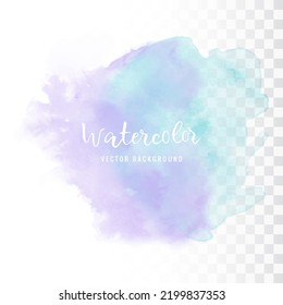 Abstract watercolor blue spot. Vector eps 10.
