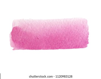 Abstract watercolor bright rose brush strokes painted background. Texture paper. Vector illustration.