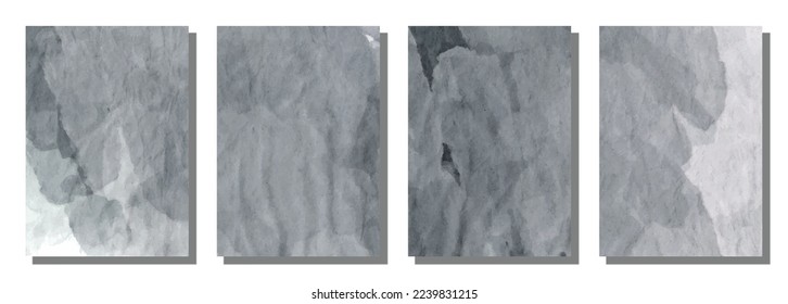 Abstract watercolor brush background. Set background. Vector illustration design.