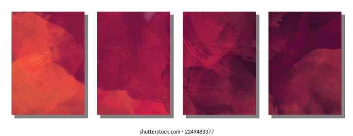 Abstract watercolor brush background. Set background. Vector illustration.