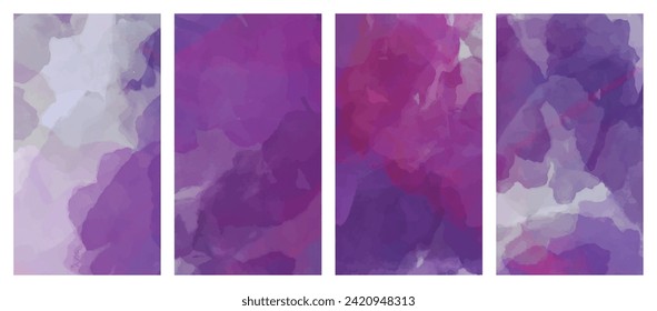 Abstract watercolor brush background. Set background. Vector illustration design.