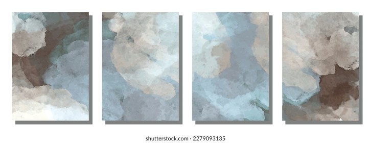 Abstract watercolor brush background. Vector illustration background.