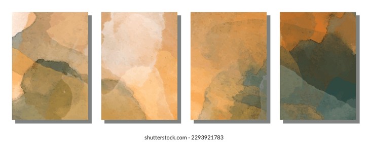 Abstract watercolor brush background. Vector illustration background.