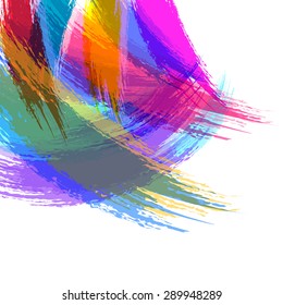 Abstract watercolor brush stroke background. Vector background illustration. Artistic background.