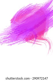 Abstract watercolor brush stroke background. Vector background illustration. Artistic background.