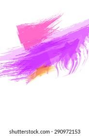Abstract watercolor brush stroke background. Vector background illustration. Artistic background.