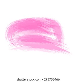 Abstract watercolor brush stroke bubble speech background. Artistic background. Vector illustration.