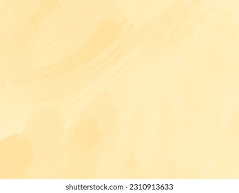 Abstract watercolor brush stroke design soft yellow background vector