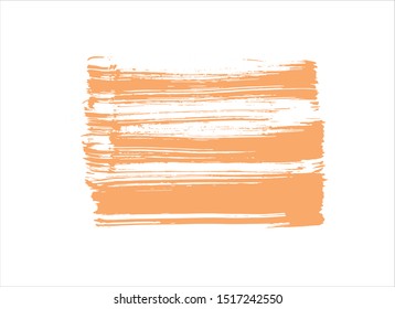 abstract watercolor brush stroke texture.artwork creative illustration.orange vector background