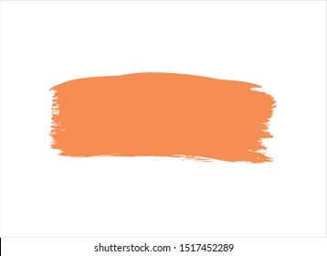 abstract watercolor brush stroke texture.artwork creative illustration.orange vector background