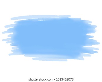 Abstract watercolor brush stroke. Vector illustration.