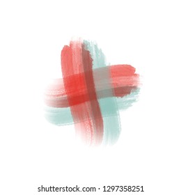 abstract watercolor brush strokes painted - vector illustration
