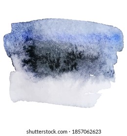 Abstract watercolor brush strokes painted background. Texture paper. Vector illustration.