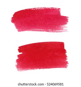Abstract watercolor brush strokes painted background. Texture paper. Vector illustration.