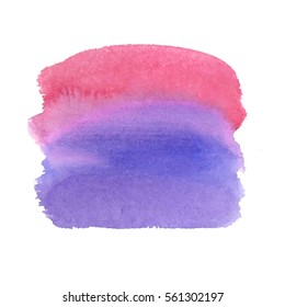 Abstract watercolor brush strokes painted background. Texture paper. Vector illustration.
