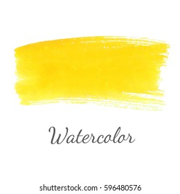 Abstract watercolor brush strokes painted background. Texture paper. Vector illustration.