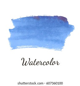 Abstract watercolor brush strokes painted background. Texture paper. Vector illustration.