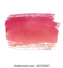 Abstract watercolor brush strokes painted background. Texture paper. Vector illustration.