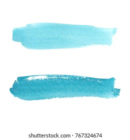 Abstract watercolor brush strokes painted background. Texture paper. Vector illustration.