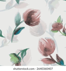 Abstract watercolor brush strokes in vivid colors on soft pastel backgrounds. Perfect for textile design, wallpapers, and contemporary digital art