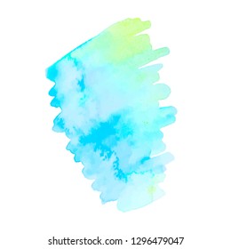 Abstract watercolor brushstroke . Vector illustration. Grunge texture for cards and flyers design. A model for the creation of digital brushes