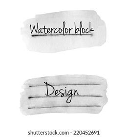 Abstract watercolor caption title template