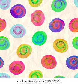 abstract watercolor circles  pattern 