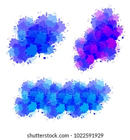 abstract watercolor color imitation burst.