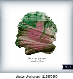 Abstract watercolor colorful background with place for your text