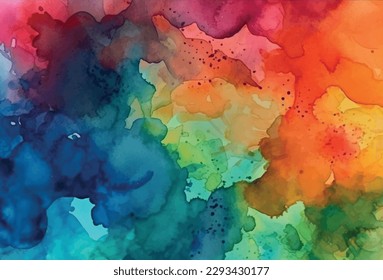 Abstract watercolor colorful background, vector illustration