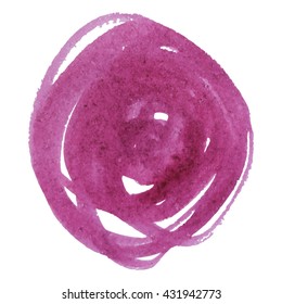 Abstract watercolor colorful circle pink fuchsia background. Vector illustration. Grunge texture for cards and flyers design. A model for the creation of digital brushes