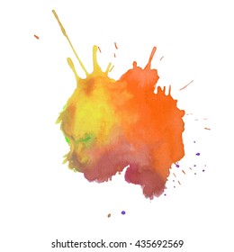 Abstract watercolor colorful gradient background. Vector illustration. Grunge texture for cards and flyers design. A model for the creation of digital brushes