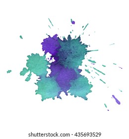 Abstract watercolor colorful gradient background.