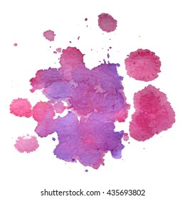 Abstract watercolor colorful gradient background. Vector illustration. Grunge texture for cards and flyers design. A model for the creation of digital brushes