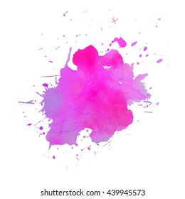 Abstract watercolor colorful gradient background. Vector illustration. Grunge texture for cards and flyers design. A model for the creation of digital brushes