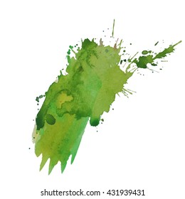 Abstract watercolor colorful spot background. Vector illustration. Grunge texture for cards and flyers design. A model for the creation of digital brushes