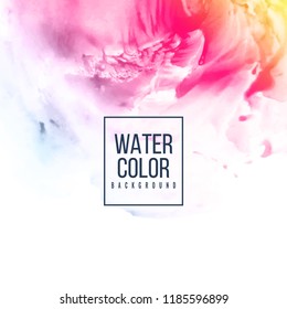 Abstract watercolor design colorful background
