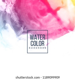 Abstract watercolor design colorful background
