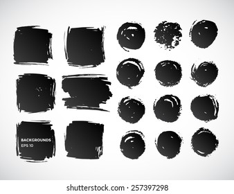 Abstract watercolor design elements for your projects. Vector illustration. EPS 10