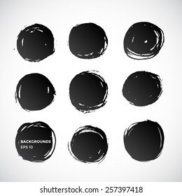 Abstract watercolor design elements for your projects. Vector illustration. EPS 10